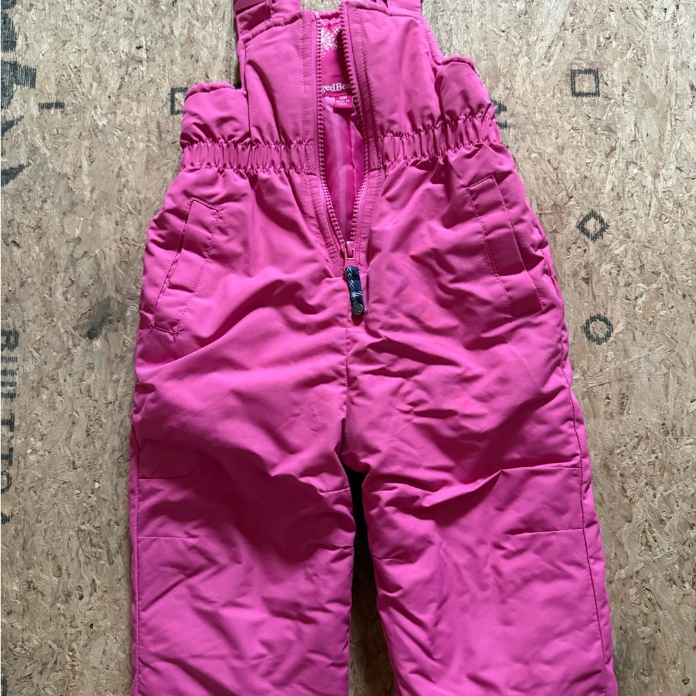 Vibrant Pink Kids Overalls